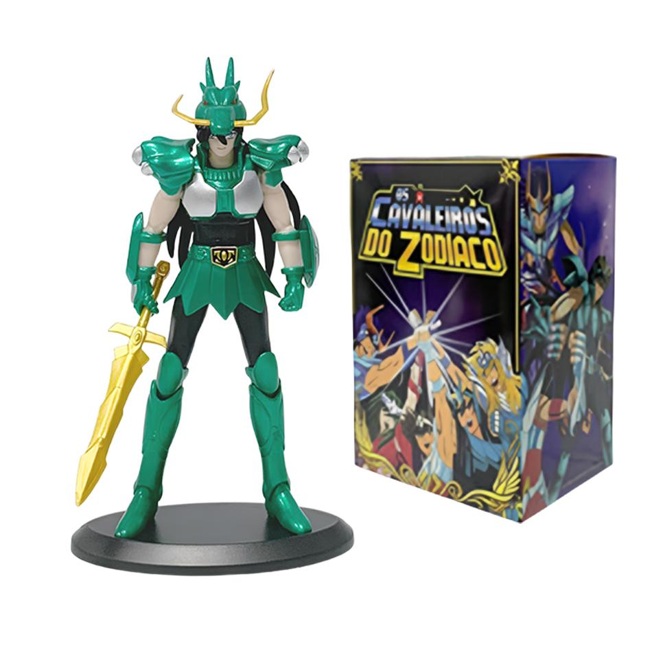 18CM Anime Figure Phoenix Ikki Hyoga Seiya Shiryu Standing Armor Model Children's Toys PVC Box Desktop Collection Decoration