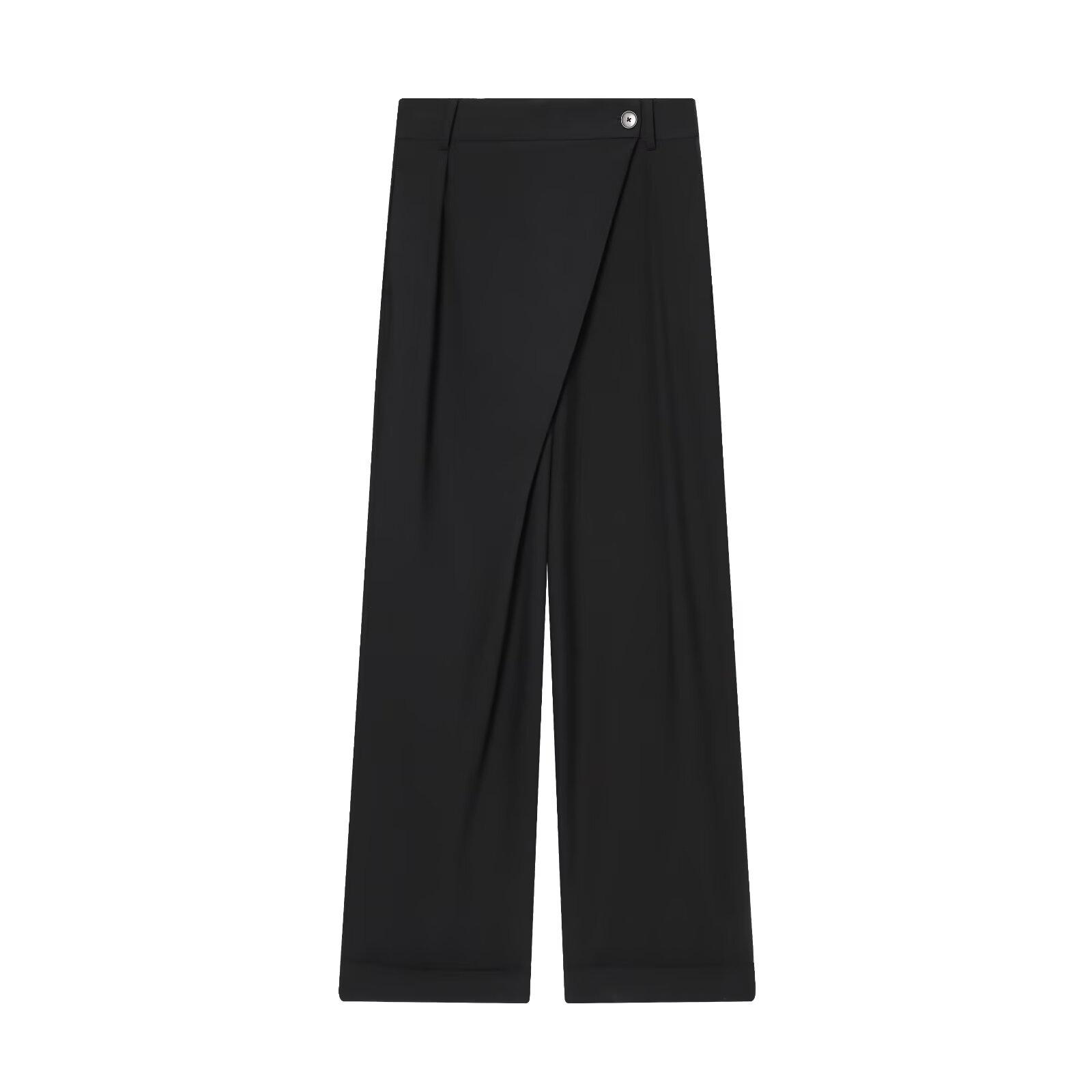 

European & American Style Women s Asymmetrical Waist Trousers - Fashionable, Casual, Versatile Hot Seller Medium чёрный