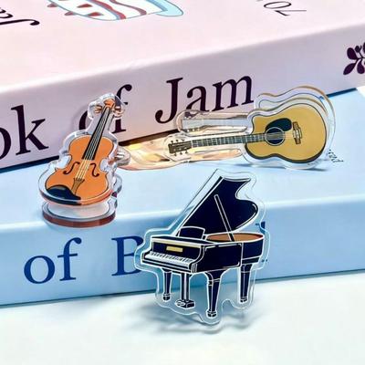 Ordner mit Musikinstrumenten-Thema Kleines Geschenk Schmuckclip Kreativität PP-Clip Schule