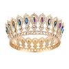 European Princess Queen Tiara Round Bridal Wedding Crowns Baroque Pageant Crowns  Birthday Party