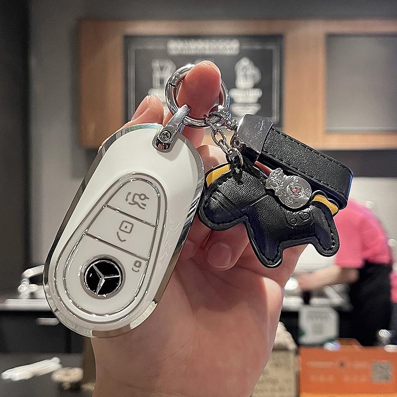 SFX1 For Mercedes-Benz A B C E S G-Class CLA CLS EQA EQB EQC GLA GLB GLC GLE GLS Car Zinc Alloy Key Case Key Bag Car Metal Key Shell