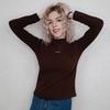 Dames Fluweel Hoge Kraag Dubbelzijdig Trui Top Bodem Shirt