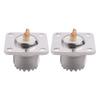 ABBY-2X UHF SO-239 Female Jack Square Shape Solder Cup Coax Connector For Ham Radio