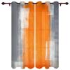 Orange Gray Abstract Oil Painting Texture Curtains for Bedroom Living Room Drapes Kitchen Kid's Room Window Curtain Home Decor