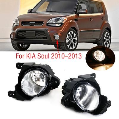 For Kia Soul  2010 2011 2012 2013 Car Front Bumper Fog Light Lamp Foglight Foglamp Assembly With