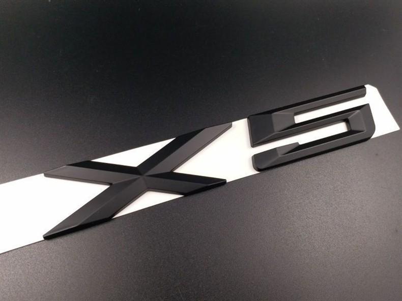 BMW X1/X3/X5/X6 GT Trunk Matte Black Logo Modification Sticker