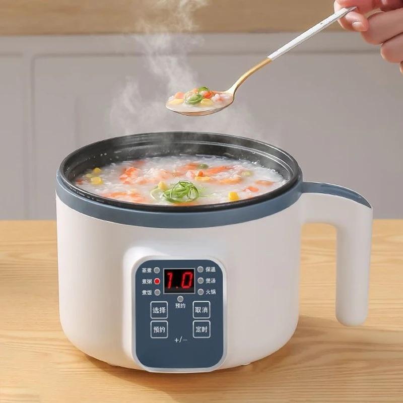 1.7L 220V Electric Rice Cooker Single Double Layer Non-Stick Smart Mechanical Multi-Cooker for Home Use Steamed Rice Pot