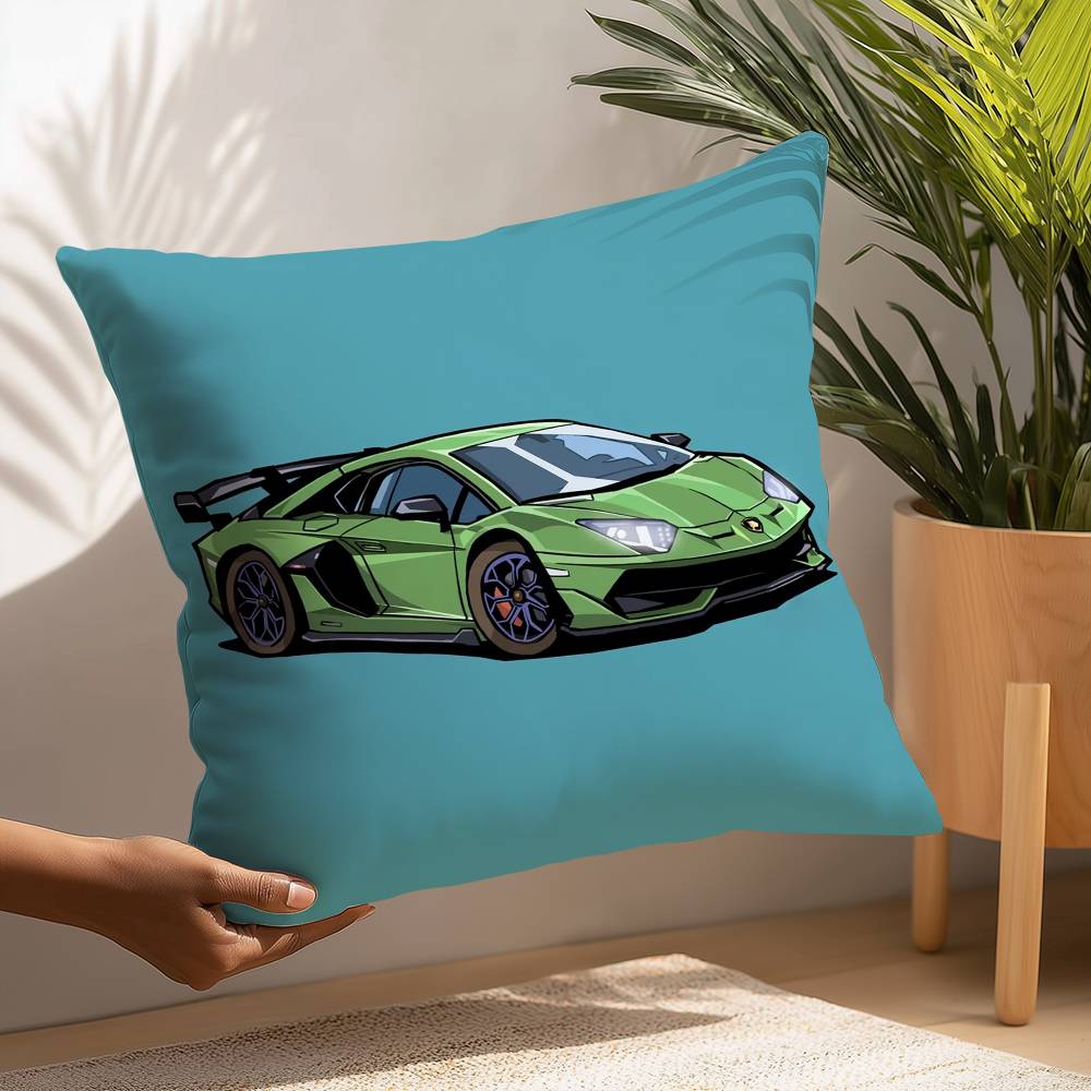 SuperCars-L-LamborghiniS Pillow Case Plush Fabric Soft  Pillowcase Double Sided Print Cushion Cover Household Gifts