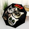 1pc KISS Band Windproof Automatic Umbrella, Portable Folding Design, Lightweight for Women/Men239