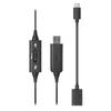 USB Wired Single Noise with Soft Handheld Antibacterial and and Web Telework Audio-Technica ATH-101USB Headset, Ear, Cancelling, Microphone,