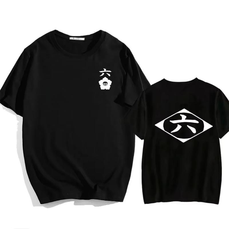 Hot Sale Anime Cotton T-Shirt Bleach Cosplay Shirt Zaraki Kenpachi Men Women O-Neck Short Sleeve Tee Fashion Tshirt for Fans