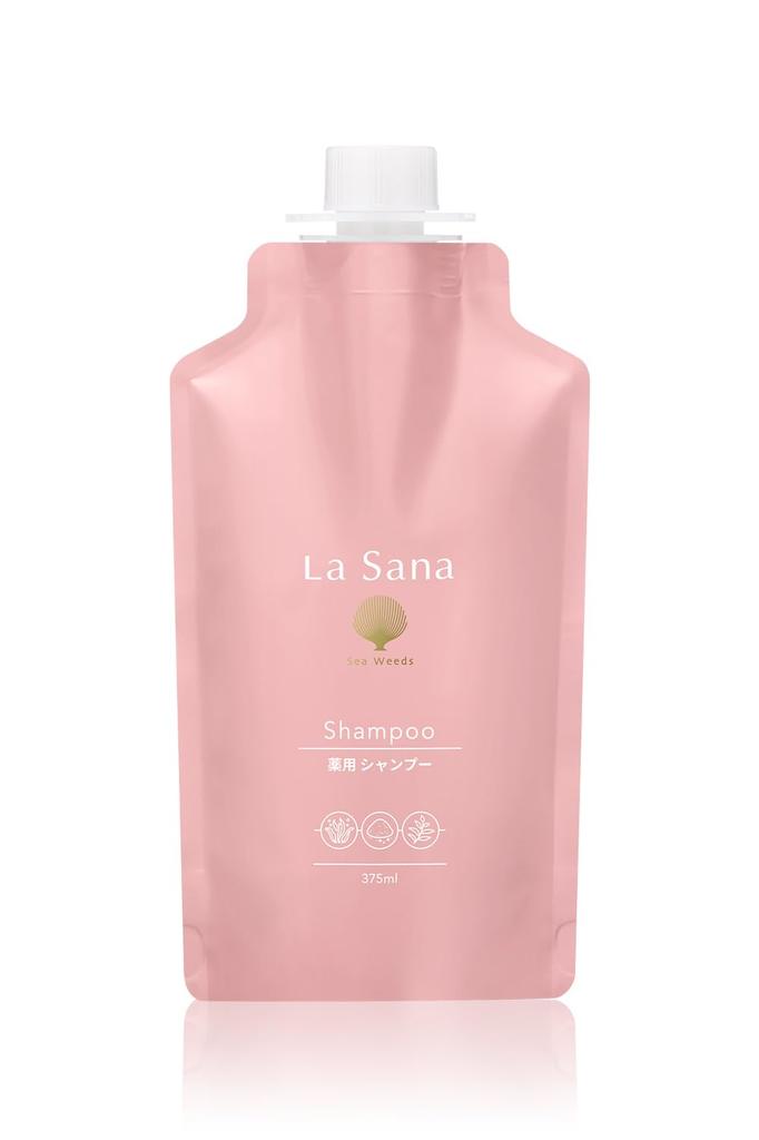 La Sana Medicated Shampoo, Refreshing Citrus & Floral Scent (New Refill, 375ml)
