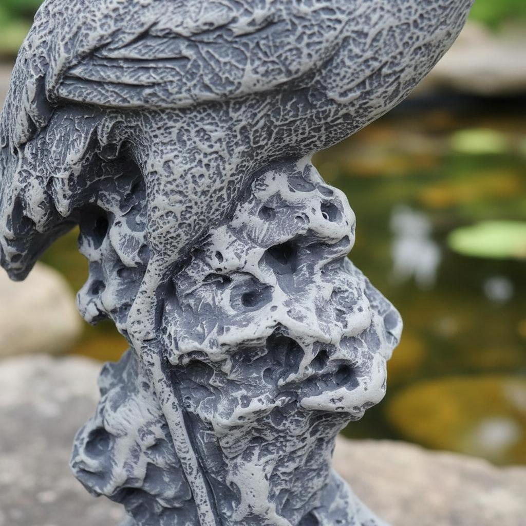 16 Pieces Crane Fishing Ornament Chinese Style Statue Landscape Decoration Decorative Bird