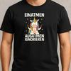 T-Shirt Men Breathe In Breathe Out Unicorn Motif Cotton Size S To 5XL