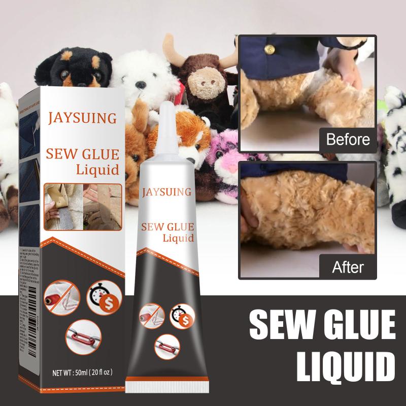 50Ml Sew Glue Fabric Leather Fast Drying Glue Ultra-Stick Sew Glue Kit Secure  Liquid Sewing Supplies Universal Glue