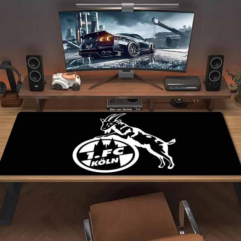 1. FC Köln Print  Cushion Non-slip Laptop Tablet Big Mousepad XXL Mat Mini PC Playmat With Lock edge