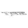Silver Front Grille SRT Emblem Decal Badge for Charger Challenger SRT