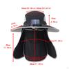 Outdoor Solar Fan Hat Fisherman Lightweight Adjustable Cooling Sun Protection Fishing