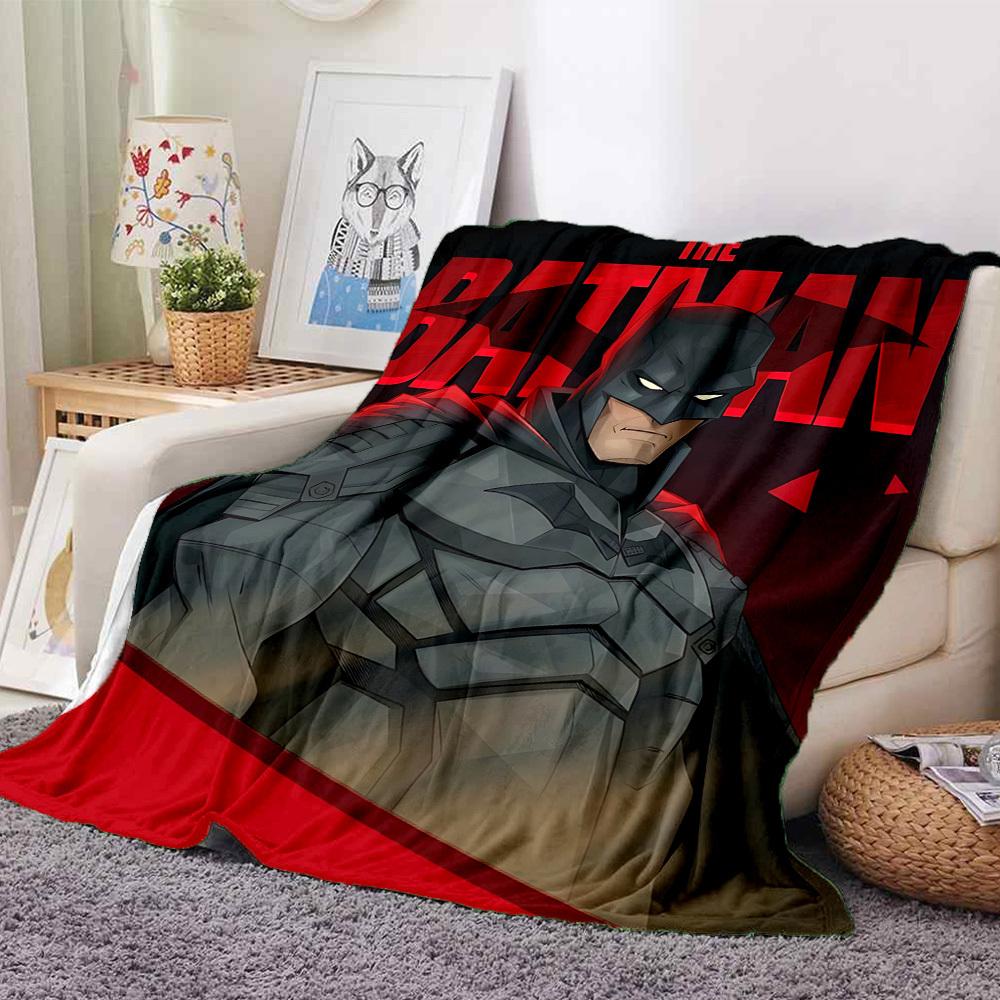 1 pezzo Batman, Coperta da Supereroe Leggera in Flanella per Divano, Letto, Viaggio, Campeggio, Soggiorno, Ufficio, Divano, Sedia e Letto