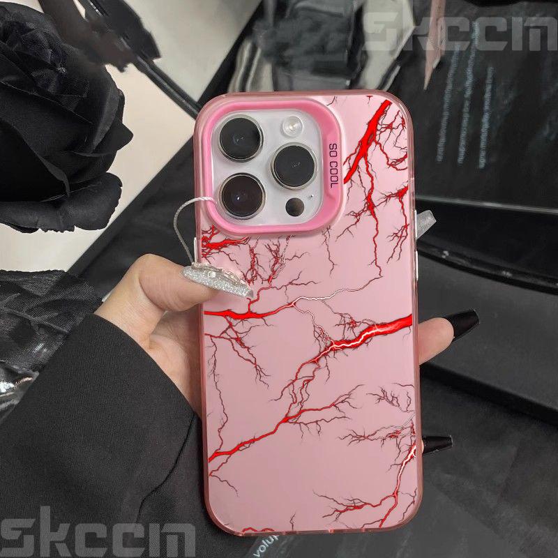 Super Cool Lightning Design TPU Basic Phone Case For iPhone 16 Pro Max 11 12 13 14 15 16E XS X XR 7 8 Plus Shockproof Hard Cover