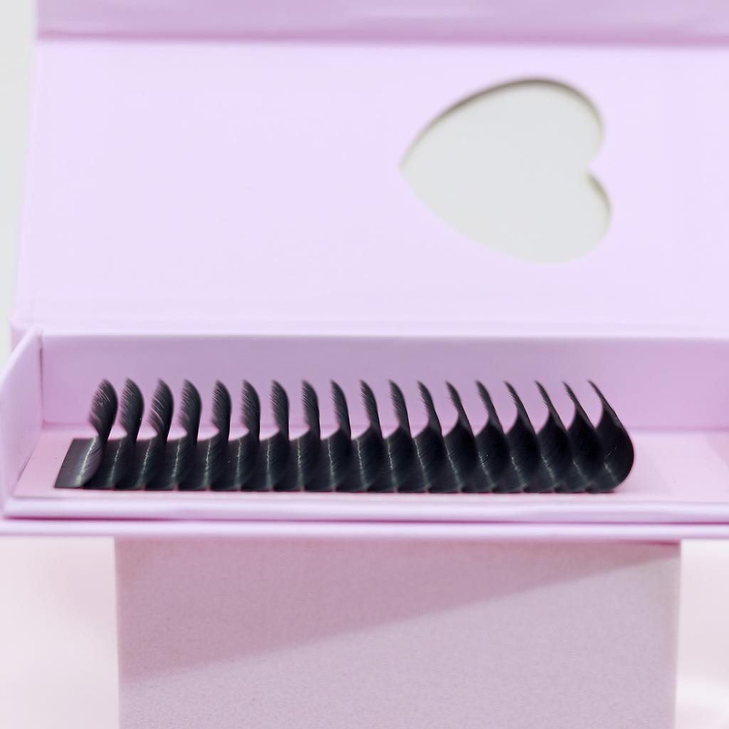 High Quality D Curl Brown 3D/4D/5D W-Shaped Lashes Easy to Graft Long-Lasting Premade Fans Eyelash Extensions