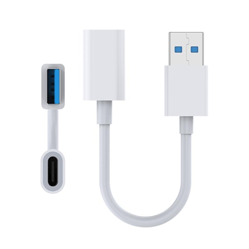 Cavo Adattatore da USB 3.0 Maschio a USB C Femmina 5Gbps per Ricarica Rapida e Trasferimento Dati Cavo di Conversione per Cuffie Digitali