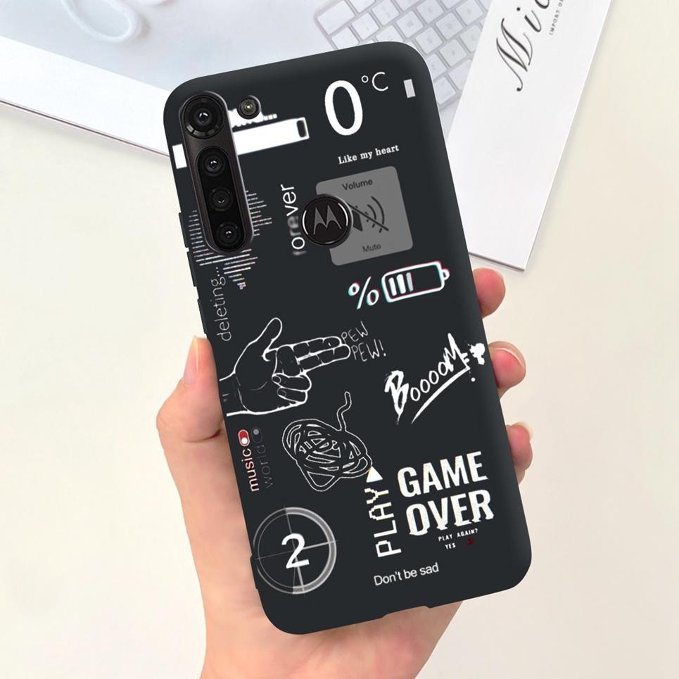 Für Motorola Moto G8 Power / G9 Power / G9 Play Rückabdeckung Coole Cartoon Mode Handyhülle Weiches Silikon Hülle MOTOG8 Power Etui