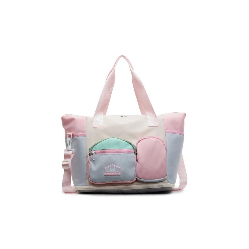 

Expandable Fashion Travel Bag for Men and Women, Outdoor Sports Yoga Fitness Bag, Simple and Lightweight Casual Handbag 51*20*31 розовый