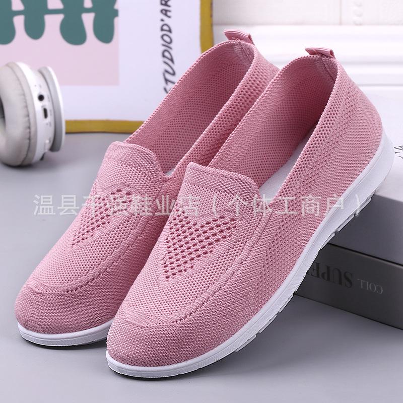 Women s Lightweight Slip-on Fly-knit Walking Shoes Size 39