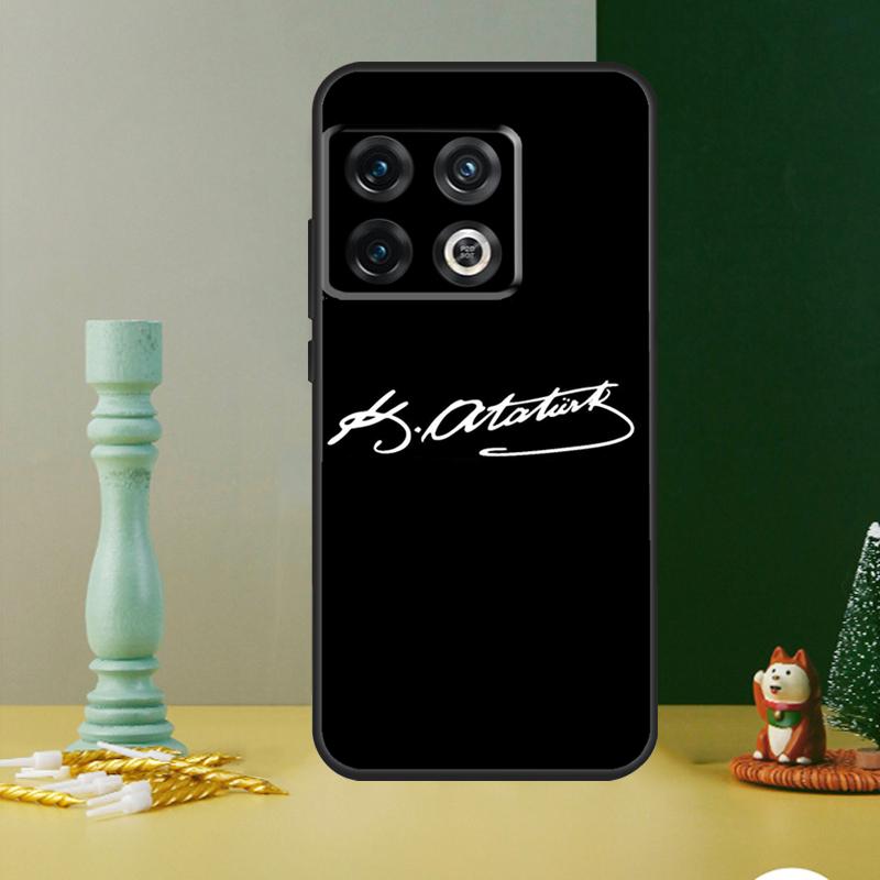 Mustafa Kemal Atatürk Signature Phone Case For OnePlus 13 13R 12 12R 11 9 10 Pro 8T 9RT 10T 10R Nord 4 CE 2 3 Lite N20 N30