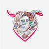 Twill Silk Scarf Woman Horse Floral Print Square Scarves Wraps Bandana Small Hijabs Foulards Lady Tie Headband Neckerchief 53CM