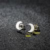 Stainless Steel Star Moon Stud Earrings for Women Everyday Mothers'day Celestial Birthday Gift Crescent Piercing Jewelry
