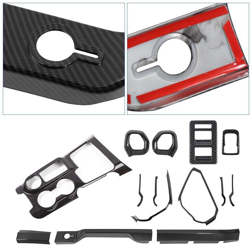 Center Console Handle Gear Shift Rearview Mirror Adjustment Decoration Protective Cover For Ford Bronco 2021 Up Car Interior Accessories