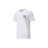 Puma X Mr Doodle T Shirts Men's White Crew Neck Moderate Straight Fit 598641-02