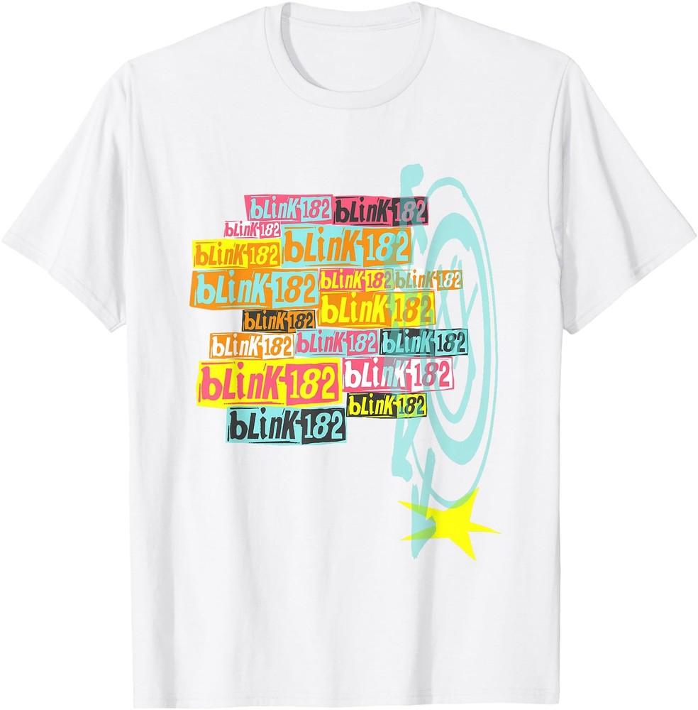 Blink-182 Stacked Logo T-Shirt, Rock Band Shirt, Family Rock Fan Shirt Unisex T-Shirt S