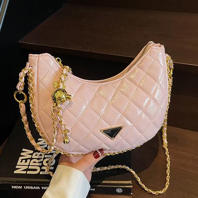 Beliebte Mode High-End Diamant-Karomuster Kette Knödel Tasche Temperament vielseitig lässiger Stil Umhängetasche Mädchen
