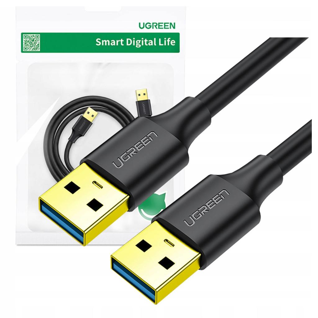 Kabel Usb 3.0 A-A Ugreen  Us128 1M (Czarny)