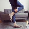 2025 Fashion leopard print Flats Sharp pointed comfort Women's Shoes Suede shallow mouth Loafers Casual light mom shoes Mujer