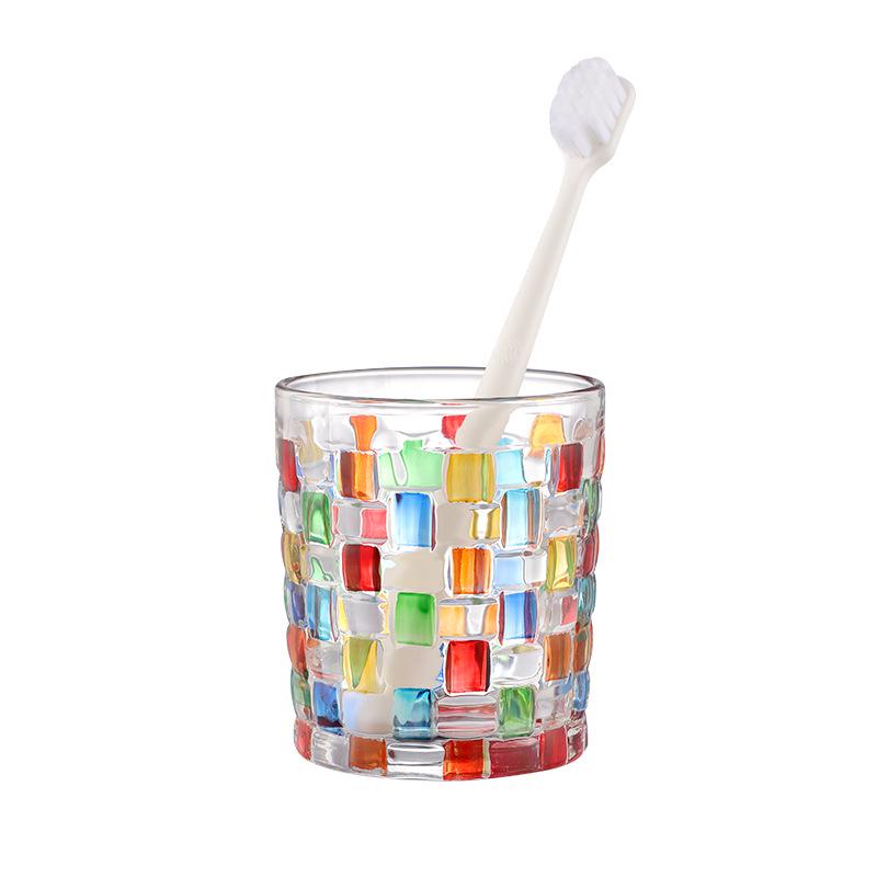 Luxury Glass Toothbrush and Mouthwash Cup Set for Couples