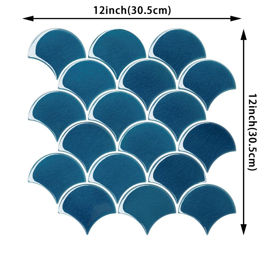 PVC 3D Wall Stickers Waterproof Kitchen Backsplash New Imitation Wall Tiles  For Home Decor