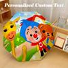 8‑Rib Automatic Umbrella, El Payaso Plim Plim Design Foldable Umbrella for Sun Rain Protection Travel