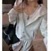 Classic autumn and winter solid color hooded sweater long-sleeved zipper thickened jacket women's sports loose casual versatile top