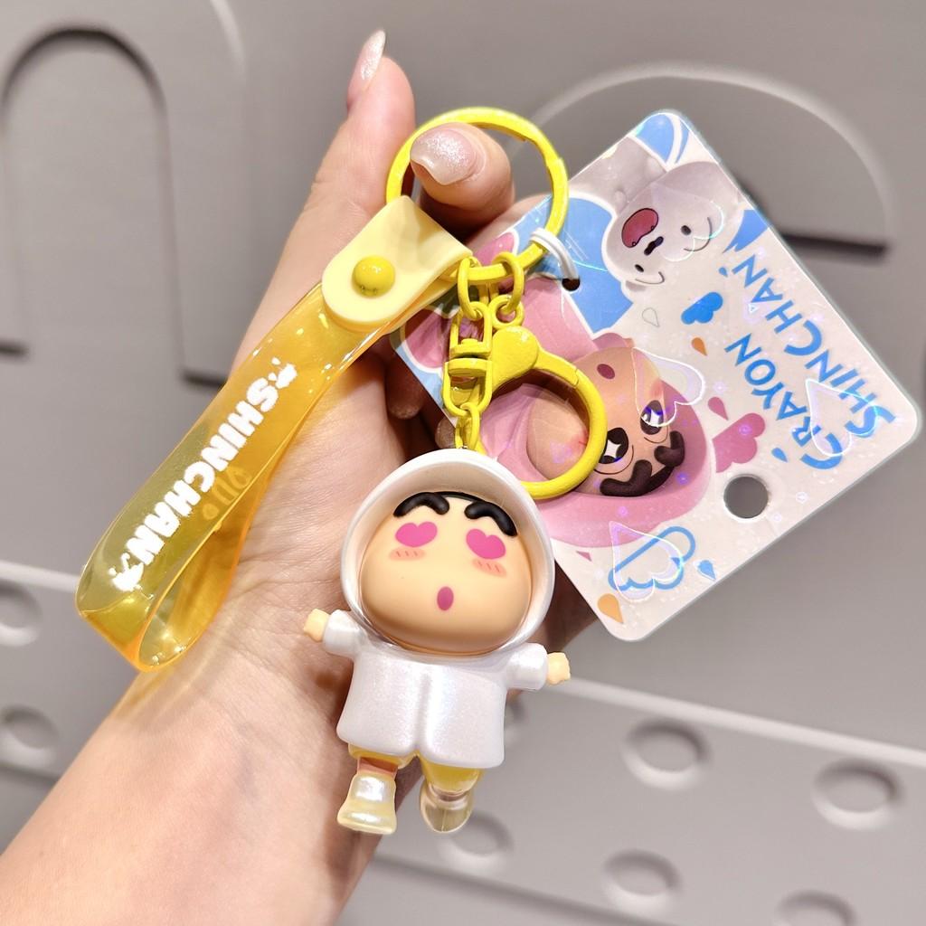 Crayon Colorful Shinchan Raincoat Keychain Accessories For Couples And Gifts Friends