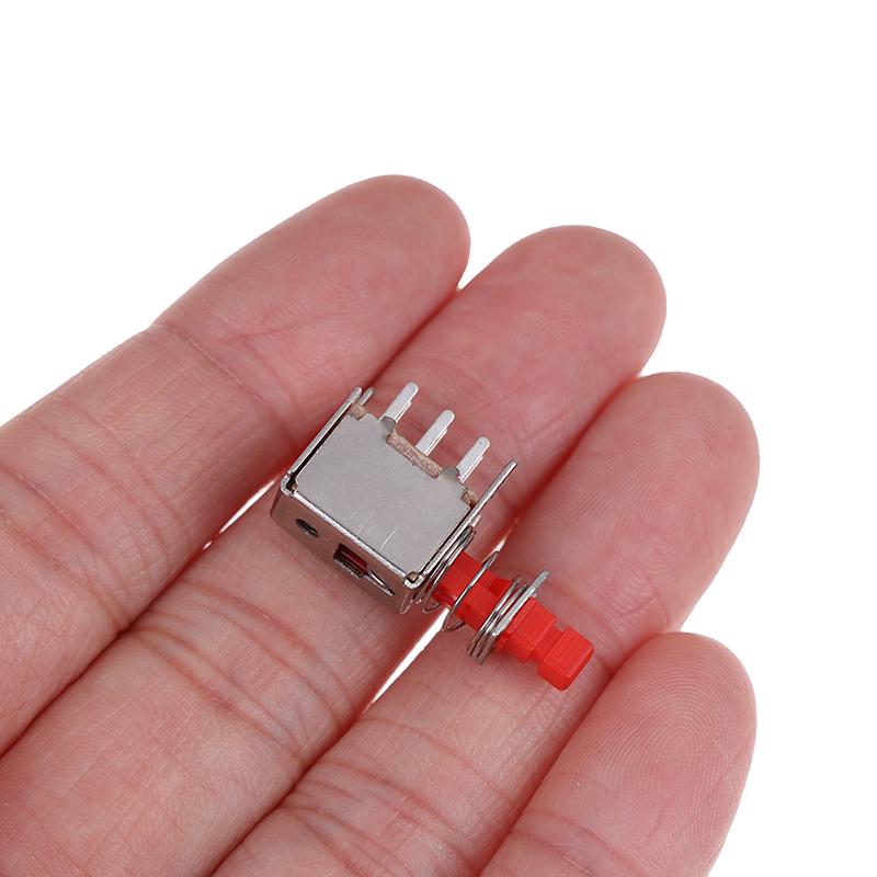 10Pcs Directly Key Switch A03 Ps-22F03 6Pins Self-Locking Power Switches Red