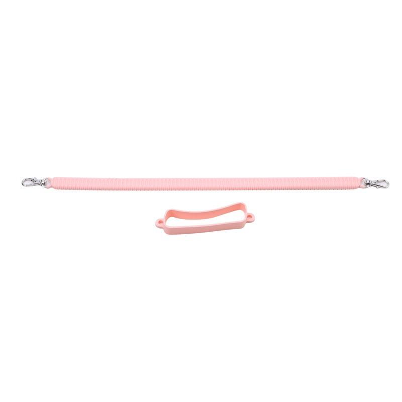 

1PCS Water Bottle Handle Water Bottle Sling Carrier Holder Strap Soft Durable Silicone Insulated Cup Handle with Hanging Rope розовый