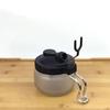 Metal Handle Airbrush Cleaning Jar with Cover Glass Bottle Waste Liquid Collector  Modeling