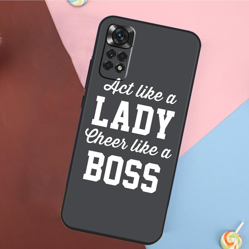 Cheerleader Cheer Bow Quote Cover For Xiaomi Redmi Note 14 13 Pro 12 11 9 10 9S 10S 11S 12S Redmi 14C 10C 12C 13C Case