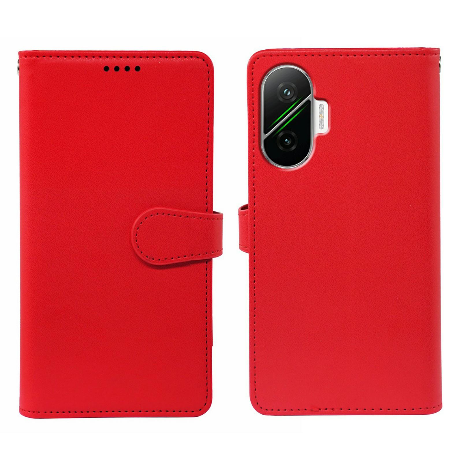 

Чехол для Xiaomi Poco F7 5G/Redmi Turbo 4 Pro 5G с 9 отделениями для карт, подставка из ПУ кожи, чехол для телефона Red