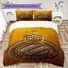 Club Brugge K V Pattern Bedding Uilt Set Uilt Cover Pillowcase Home Decoration Birthday Gift (1 * Duvet Cover + 2 * Pillowcase  Without Core)