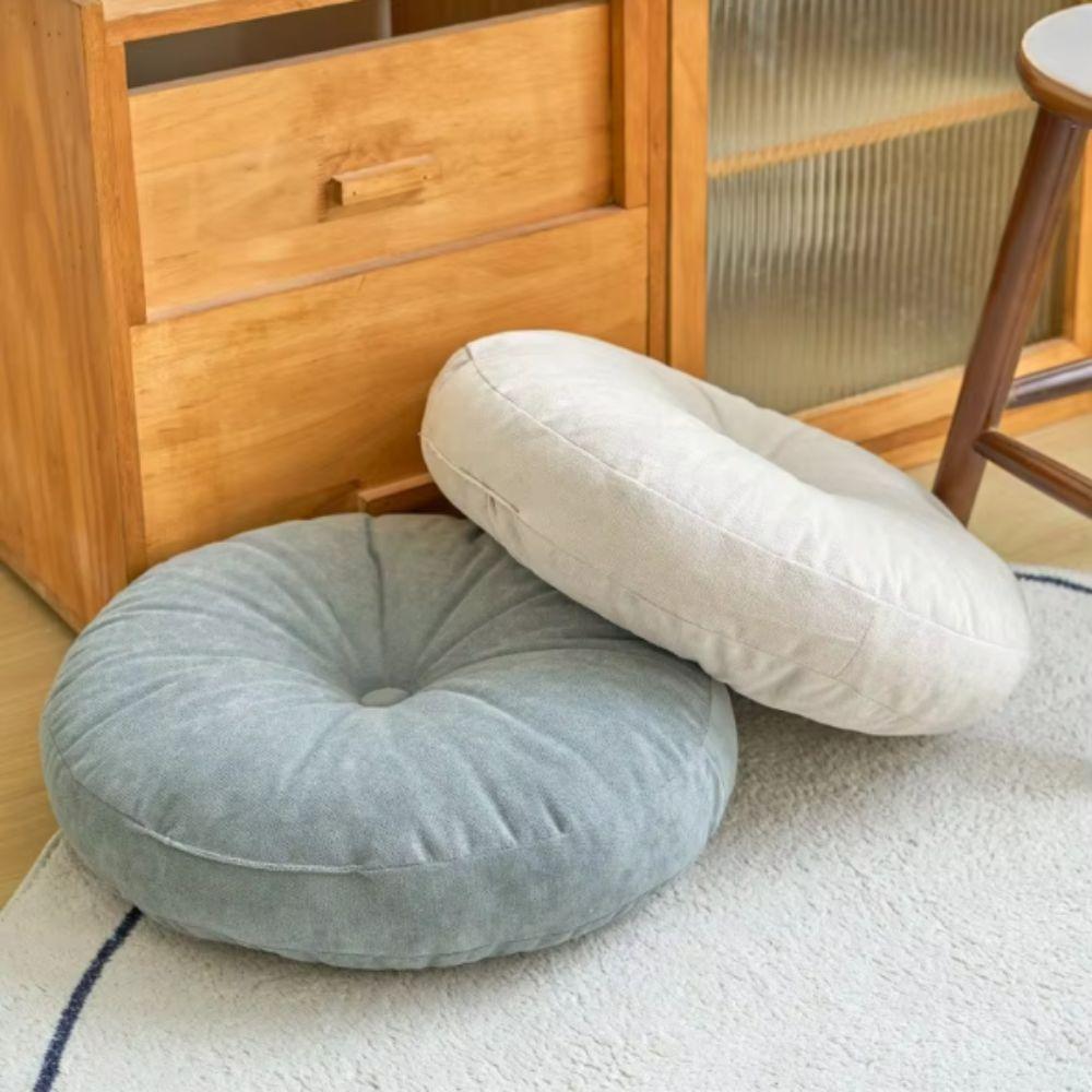 Corduroy Round Floor Pillow Soft Yoga Pillow Bohemian Meditation Seat Sofa